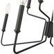 Raven 8 Light 28 inch Matte Black Chandelier Ceiling Light